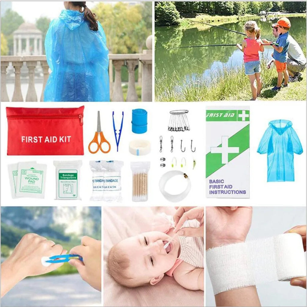 Kit de survie et de premiers secours de 45 pièces